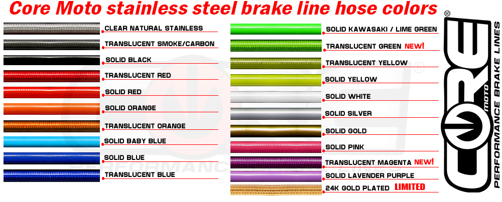 Core Moto 3T-E Front Brake Line Kit (no ABS) for Yamaha YZF-R1 2015-2021 -  3TE-1519-R1